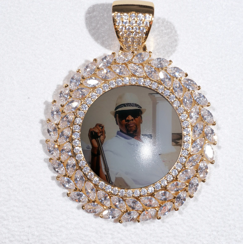 Large 3D Wheat Ear Custom Picture Pendant