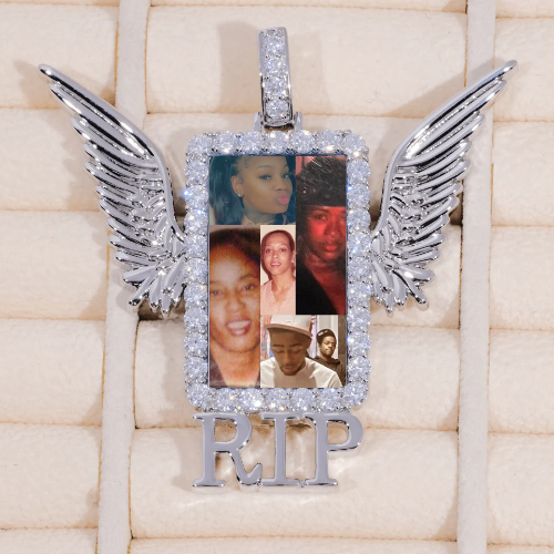RIP WING 3D CUSTOM PICTURE PENDANT
