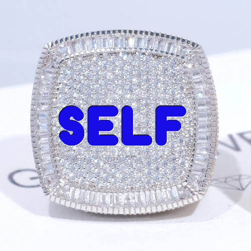 CUSTOM LETTER 3D ICED RING