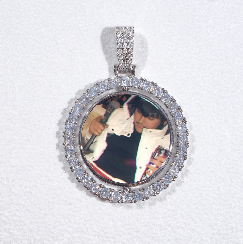 3D Spinning 2-Faced Custom Picture Pendant