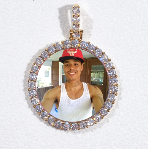 3D CIRCLE CUSTOM PICTURE PENDANT SMALL SIZE