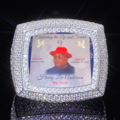 3D CUSTOM PICTURE ICED RING