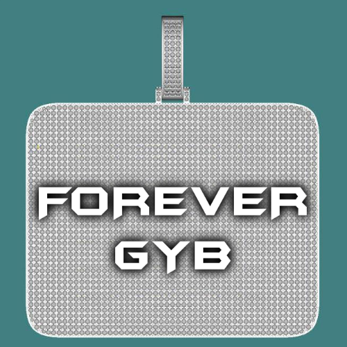CUSTOM LETTER NECKLACE 3D BIG SQUARE