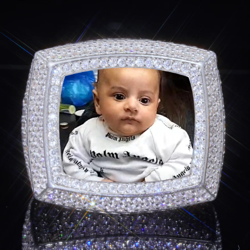 3D CUSTOM PICTURE ICED RING