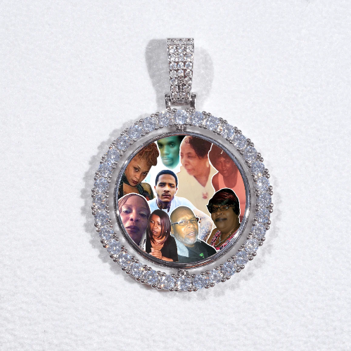 3D Spinning 2-Faced Custom Picture Pendant