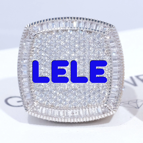 CUSTOM LETTER 3D ICED RING