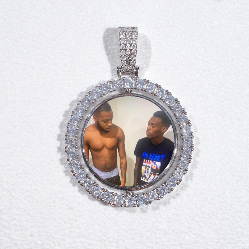 3D Spinning 2-Faced Custom Picture Pendant