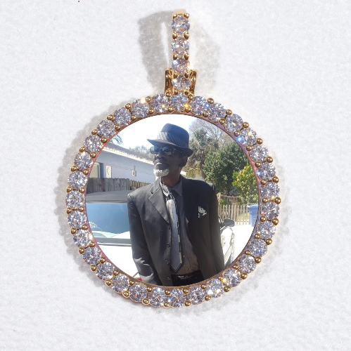 3D CIRCLE CUSTOM PICTURE PENDANT SMALL SIZE