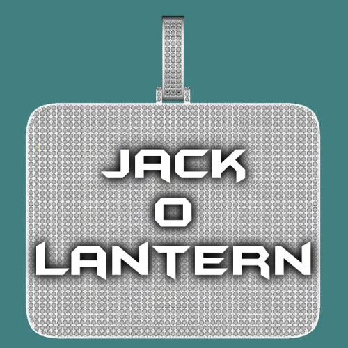 CUSTOM LETTER NECKLACE 3D BIG SQUARE