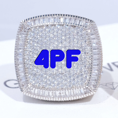 CUSTOM LETTER 3D ICED RING