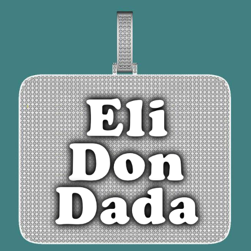 CUSTOM LETTER NECKLACE 3D BIG SQUARE