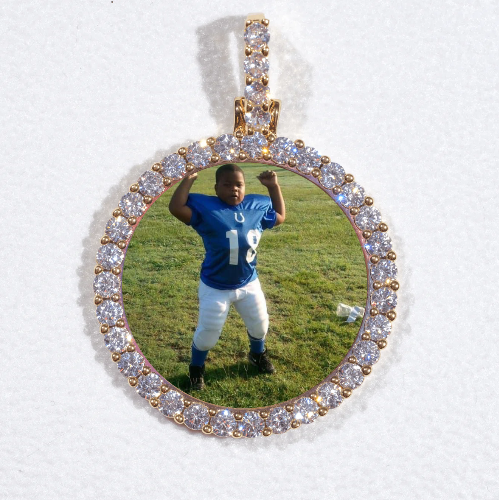 3D CIRCLE CUSTOM PICTURE PENDANT SMALL SIZE