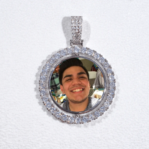 3D Spinning 2-Faced Custom Picture Pendant