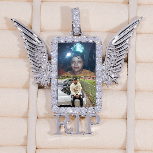RIP WING 3D CUSTOM PICTURE PENDANT