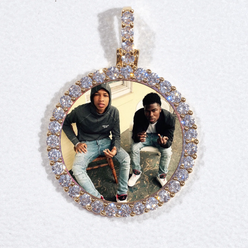 3D CIRCLE CUSTOM PICTURE PENDANT SMALL SIZE