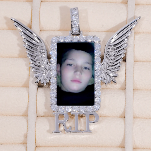 RIP WING 3D CUSTOM PICTURE PENDANT