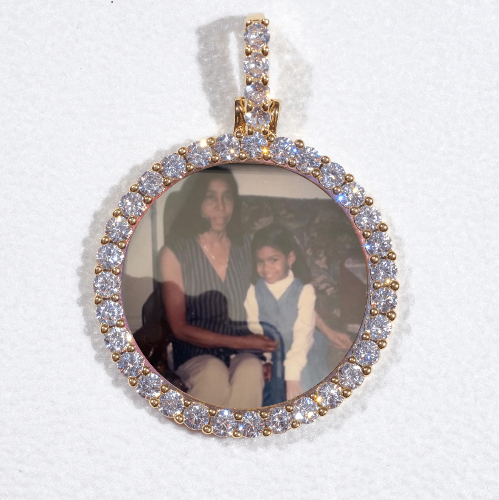 3D CIRCLE CUSTOM PICTURE PENDANT SMALL SIZE