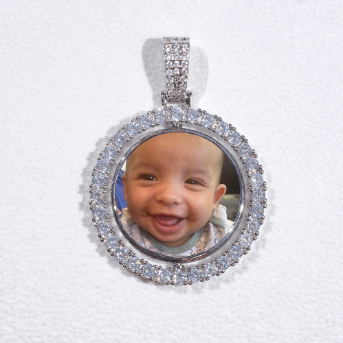 3D Spinning 2-Faced Custom Picture Pendant