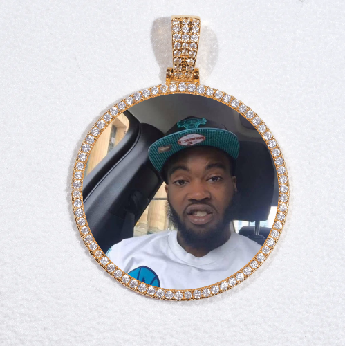 MEDIUM 3D CIRCLE CUSTOM PICTURE PENDANT