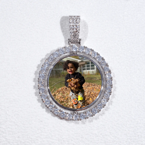 3D Spinning 2-Faced Custom Picture Pendant