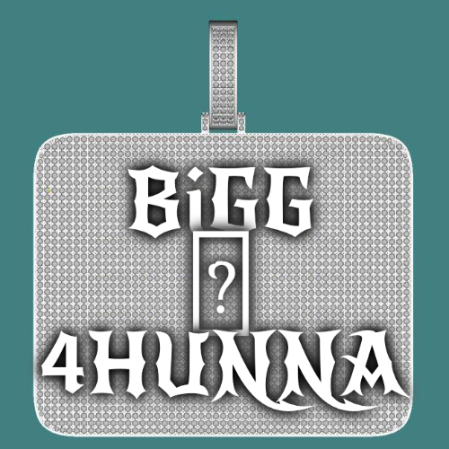 CUSTOM LETTER NECKLACE 3D BIG SQUARE