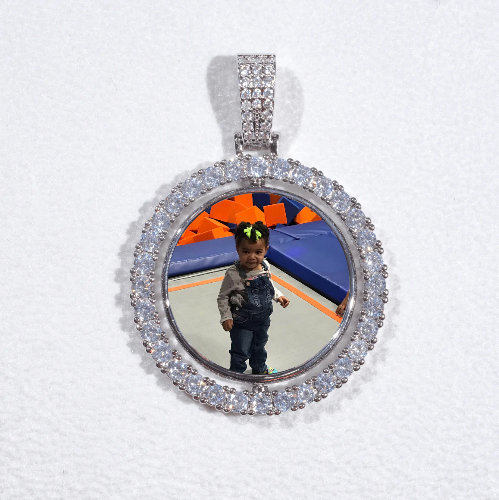 3D Spinning 2-Faced Custom Picture Pendant