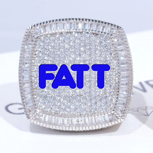 CUSTOM LETTER 3D ICED RING