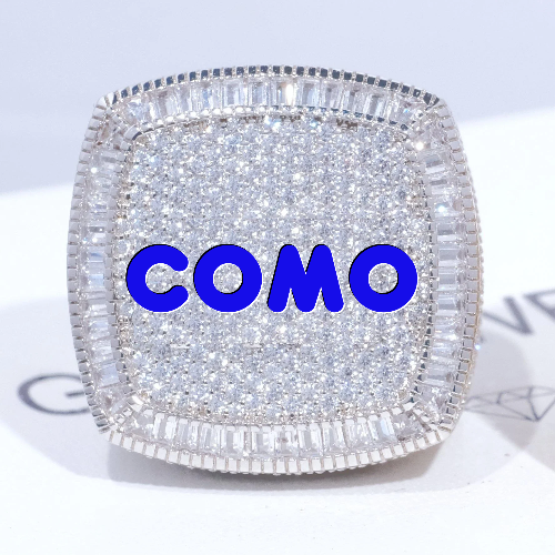 CUSTOM LETTER 3D ICED RING