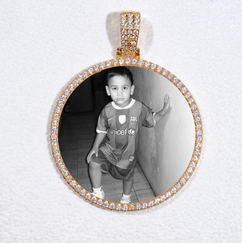 MEDIUM 3D CIRCLE CUSTOM PICTURE PENDANT