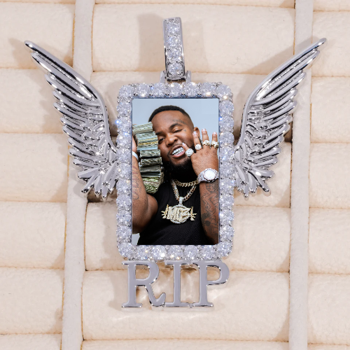 RIP WING 3D CUSTOM PICTURE PENDANT