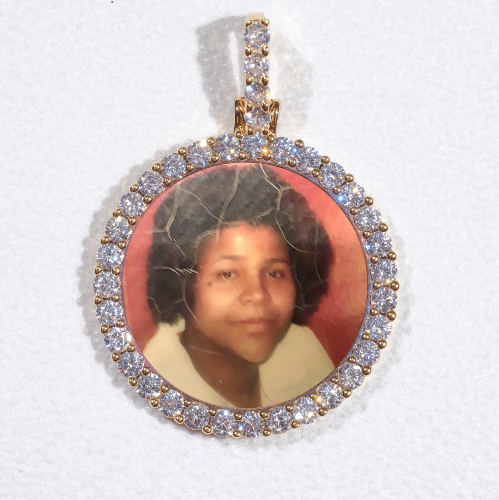 3D CIRCLE CUSTOM PICTURE PENDANT SMALL SIZE