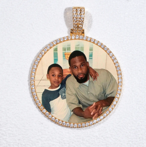 MEDIUM 3D CIRCLE CUSTOM PICTURE PENDANT