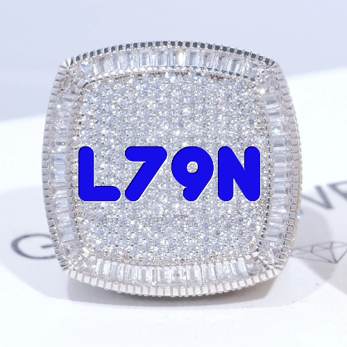 CUSTOM LETTER 3D ICED RING