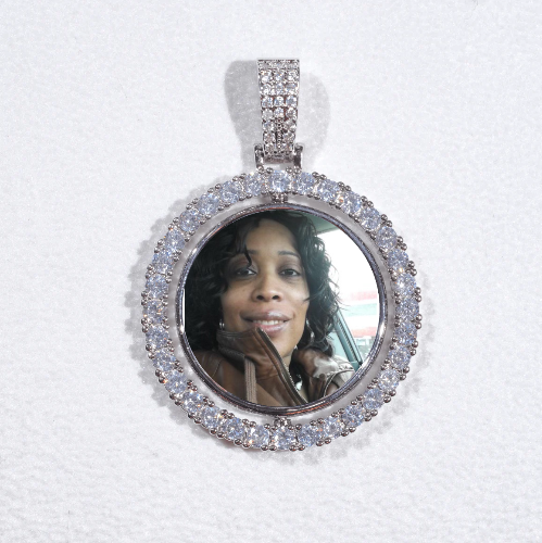 3D Spinning 2-Faced Custom Picture Pendant