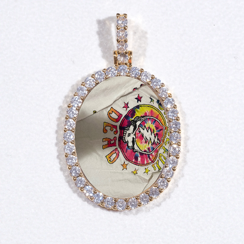 3D Oval Custom Picture Pendant