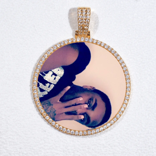 MEDIUM 3D CIRCLE CUSTOM PICTURE PENDANT