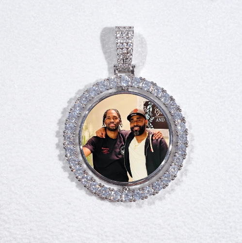 3D Spinning 2-Faced Custom Picture Pendant