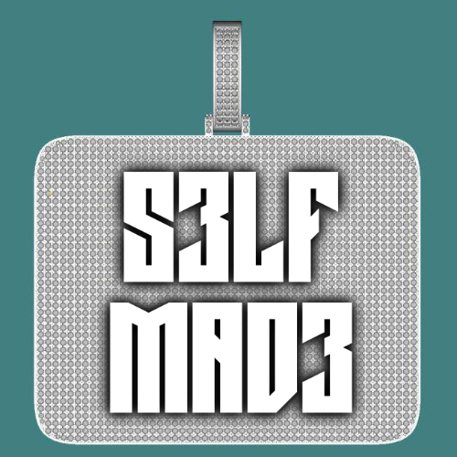 CUSTOM LETTER NECKLACE 3D BIG SQUARE