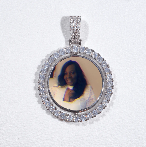 3D Spinning 2-Faced Custom Picture Pendant