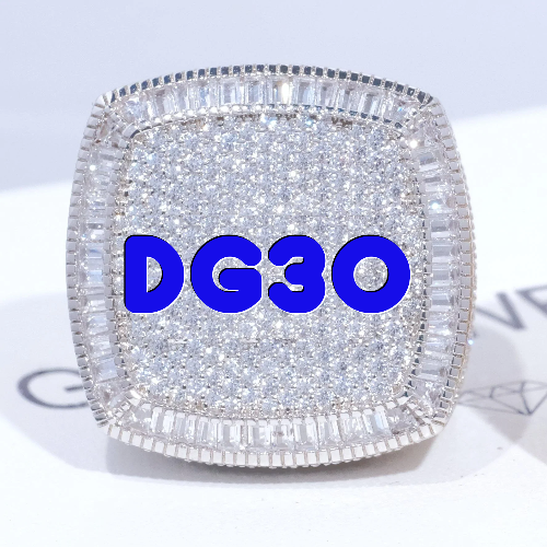 CUSTOM LETTER 3D ICED RING
