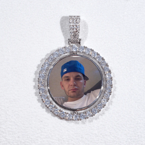 3D Spinning 2-Faced Custom Picture Pendant