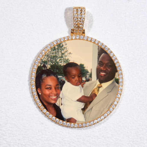 MEDIUM 3D CIRCLE CUSTOM PICTURE PENDANT