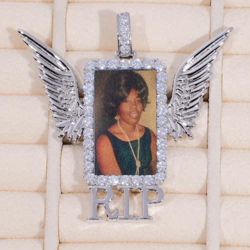 RIP WING 3D CUSTOM PICTURE PENDANT
