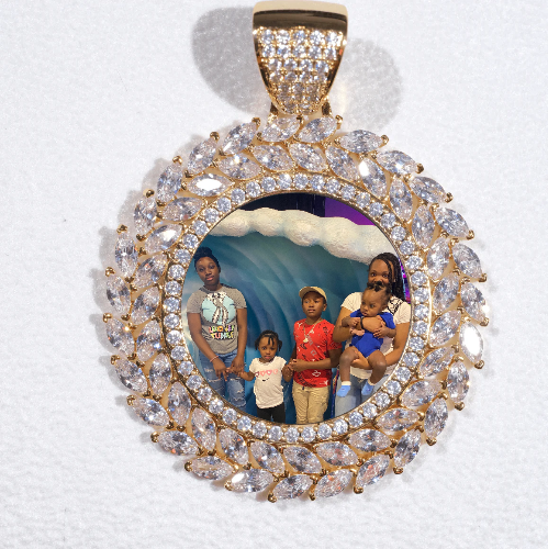 Large 3D Wheat Ear Custom Picture Pendant