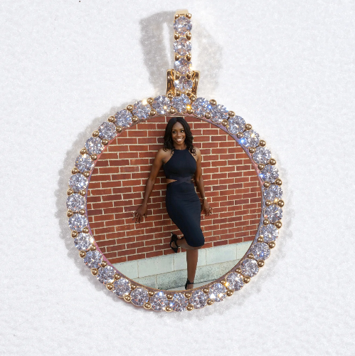 3D CIRCLE CUSTOM PICTURE PENDANT SMALL SIZE