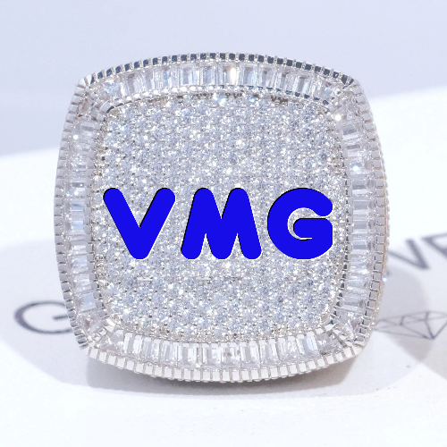 CUSTOM LETTER 3D ICED RING