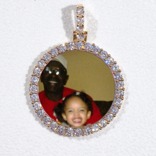 3D CIRCLE CUSTOM PICTURE PENDANT SMALL SIZE