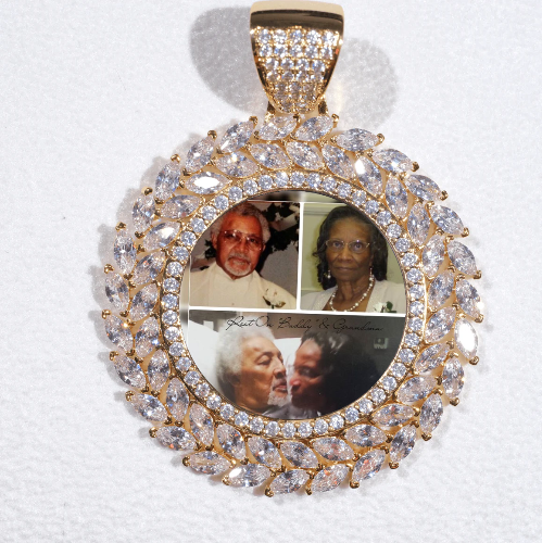 Large 3D Wheat Ear Custom Picture Pendant
