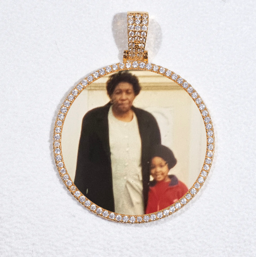 MEDIUM 3D CIRCLE CUSTOM PICTURE PENDANT