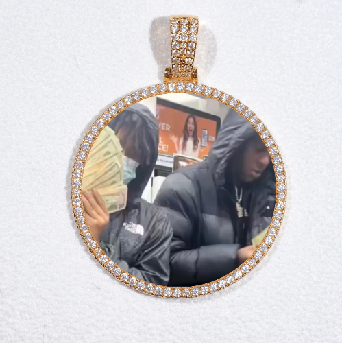MEDIUM 3D CIRCLE CUSTOM PICTURE PENDANT